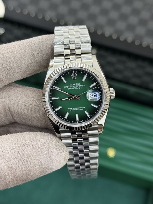 Rolex Date-Just 36 Green Ombre Dial