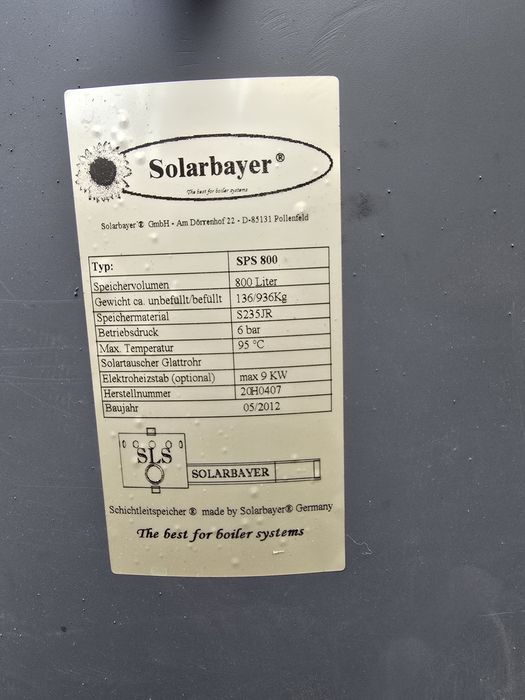 Pufere 800l cu izolație