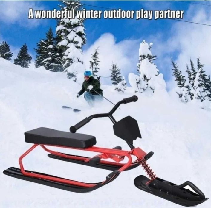 Детска Шейна Чук и Гек с волан двойна кожена седалка Чисто нова