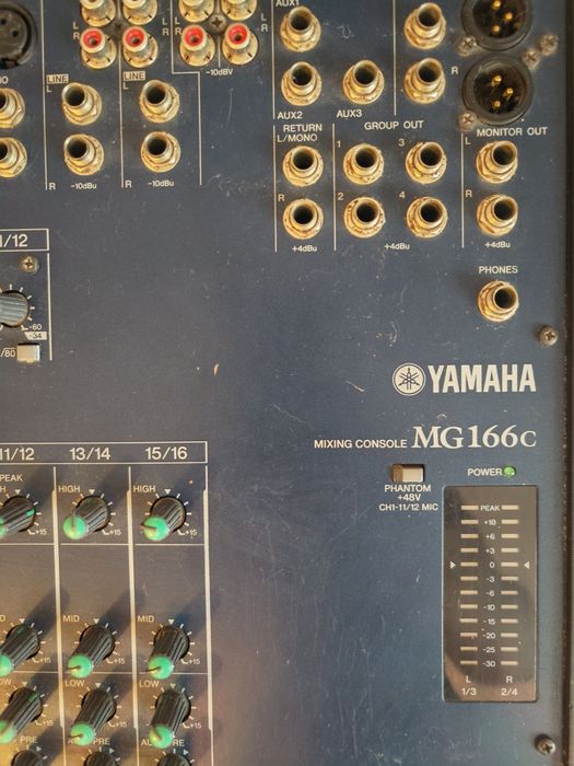 Mixer Yamaha MG166C – 16 canale | DEFECT | pentru piese / reparație