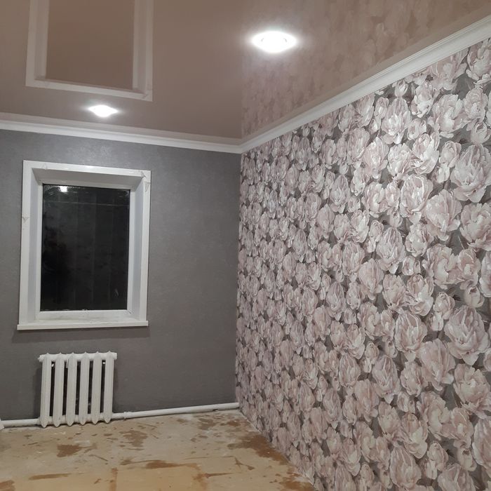 Поклейка обоев 900тг м²