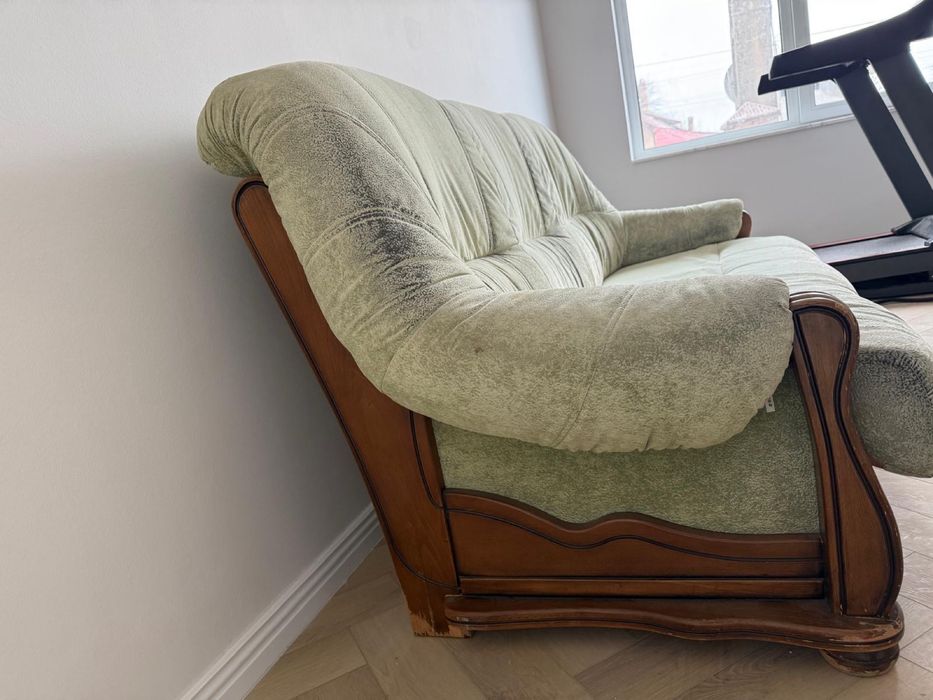 Canapea 3 locuri lemn masiv, stil clasic