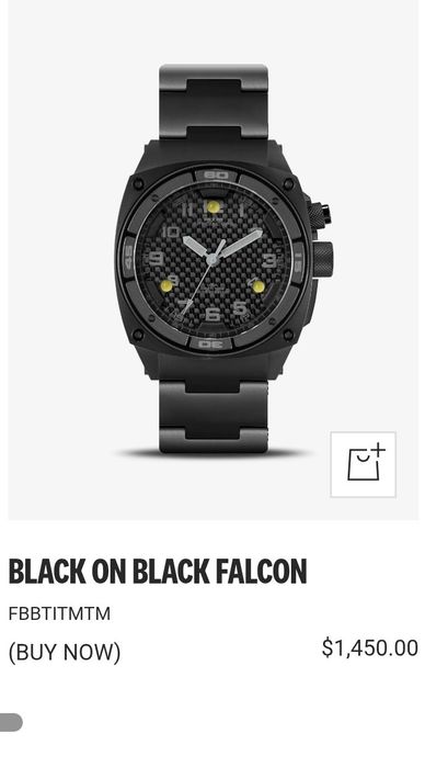 Ceas MTM Falcon BlackOnBlack Titanium