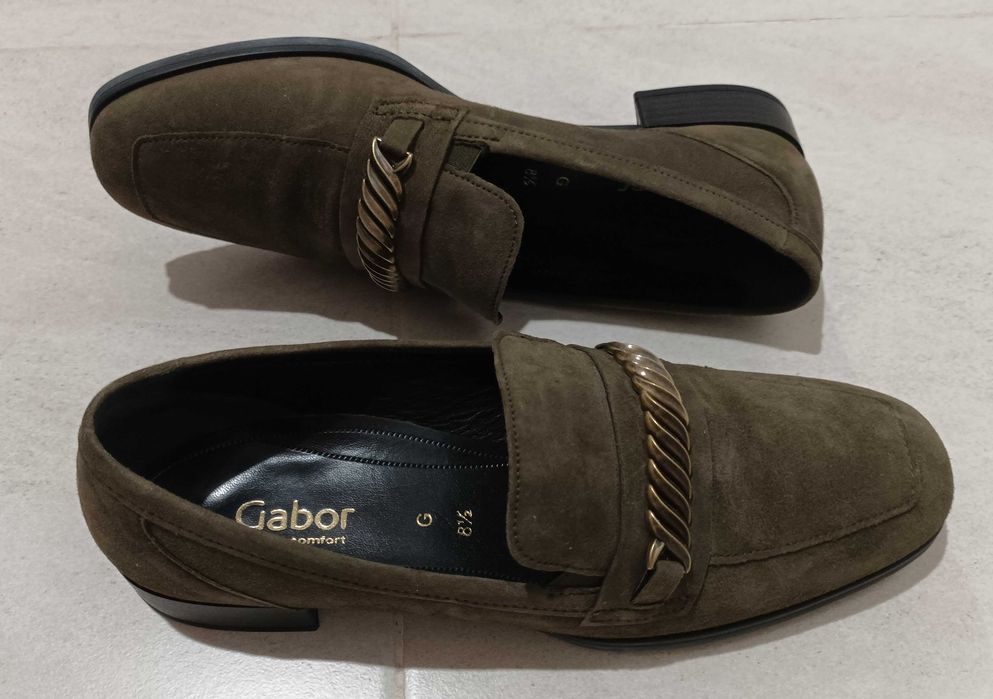 Pantofi Gabor, kaki, mar.42.5, interior 28.5cm. NOI