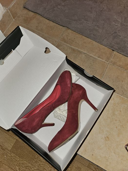 Токчета Велур червени