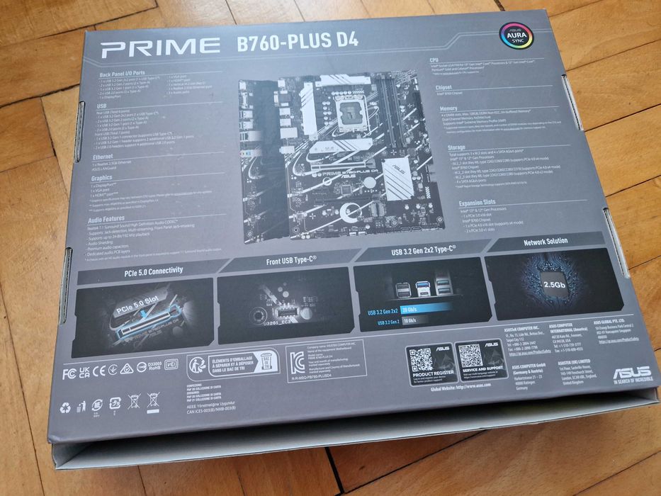 Placa de baza LGA 1700 ASUS Prime B760 Plus DDR4 full atx WIFI