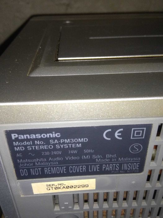 Аудиосистема Panasonic SA-PM30MD