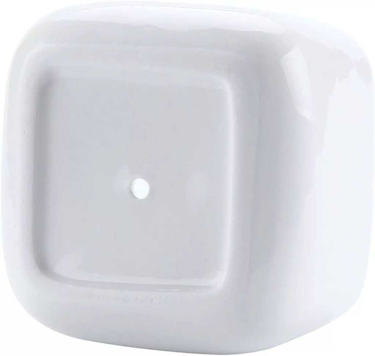 Set 2 ghivece din ceramică, cu suport din bambus