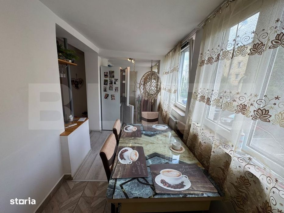 Apartament 2 camere renovat | Etaj 1 | Ceangai 48mp. | Centrala propri