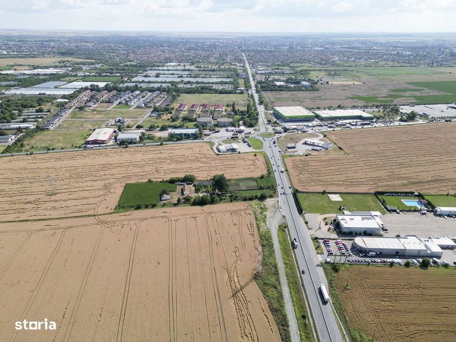 Teren 7653mp cu PUZ aprobat DN Arad Oradea