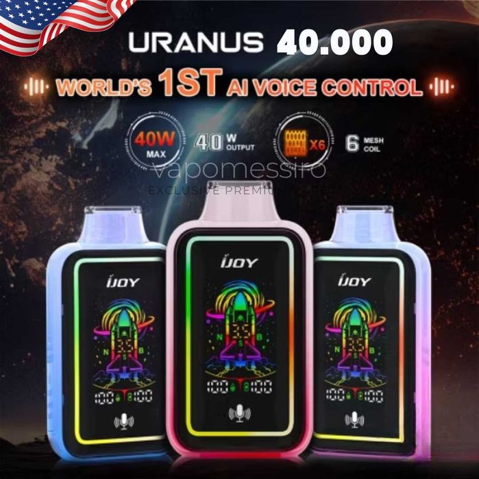 5 Bucati Vape Uranus Mate 40k Real Comenzi Vaocale Mega Vape!Promo!
