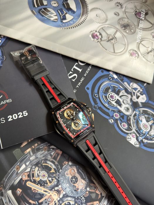 Cvstos Challenge Chrono GMT Black Steel / Red Dial – Limited Edition – 41мм – 2026 – Пълен комплект