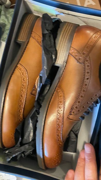 Pantofi din piele naturală maro mărimea 44