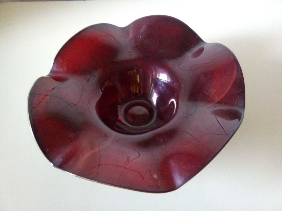 Vand set vaze cristal rosu