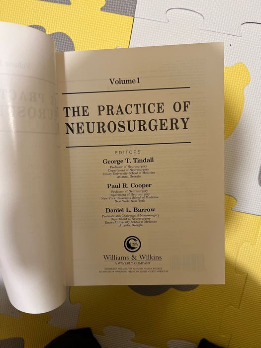 Неврохирургия на Тиндал 3 тома. Practice of Neurosurgery Tindall