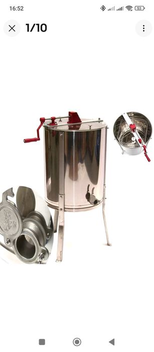 Centrifuga inox extras de miere 4 rame
