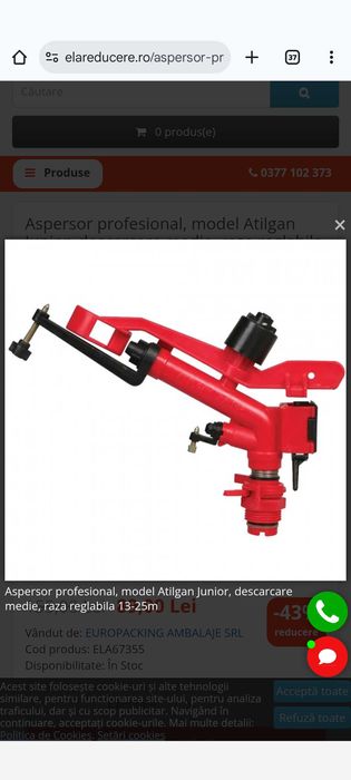 Vând aspersoare junior