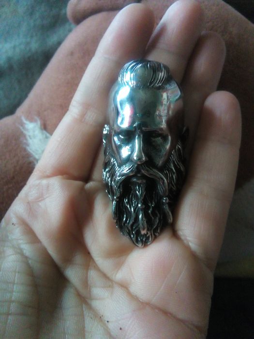 Pandantiv superb masiv CAP DE VIKING-biker/rider/Punk/Gotic-otel-5,5cm