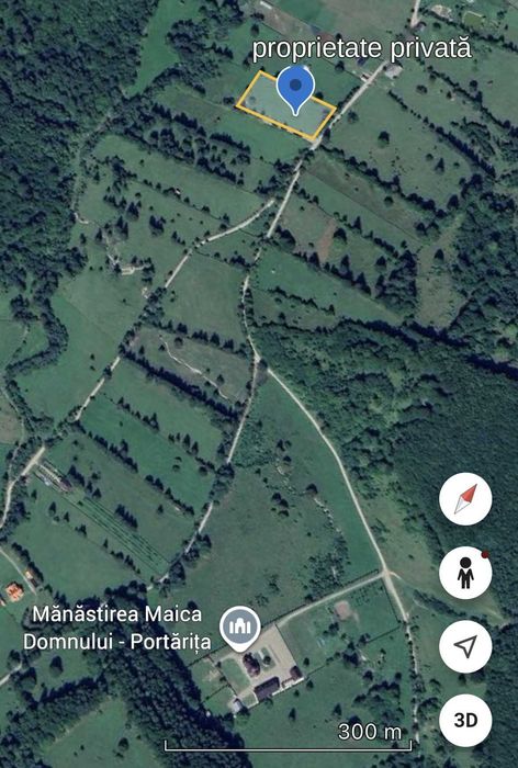 Teren intravilan 4.285 mp, Grințieș-Neamț, zona Ceahlău, 13 €/mp, se poate parcela