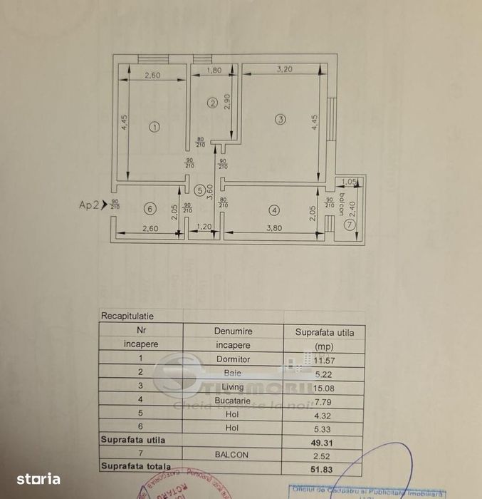 Apartament 2 camere mobilat, Galata Sos Voinesti, bloc 2016, baie cu g