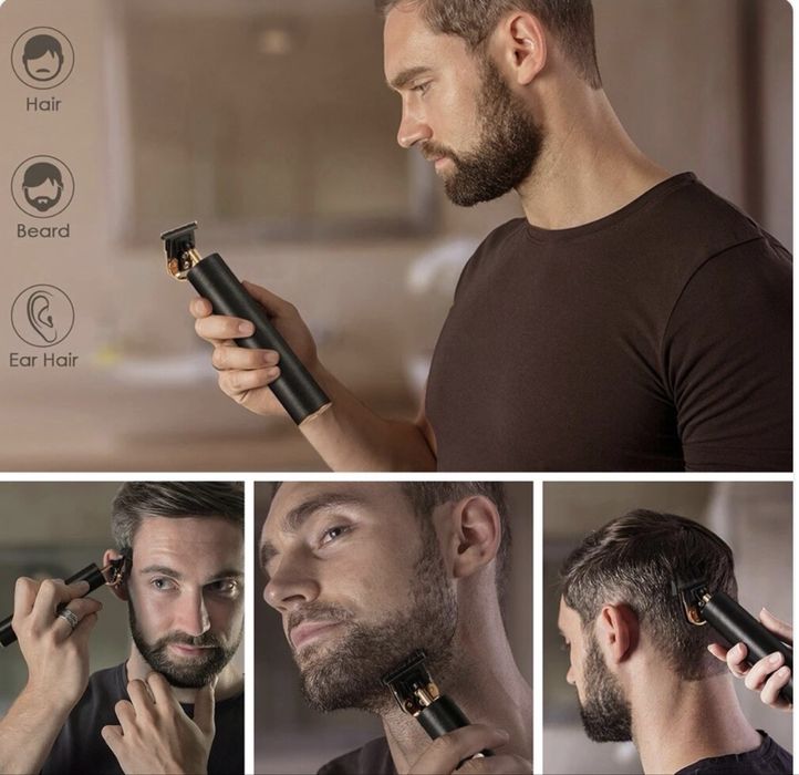 Aparat de tuns conturare Trimmer Hair Clippers incarcare USB afisaj