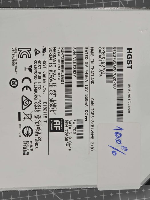 HDD HGST Ultrastar He8 8TB 3.5” Enterprise Helium Brasov • OLX.ro