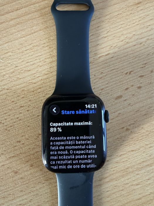 Apple Watch 8 45mm, GPS Accesorii: cablu incarcare;