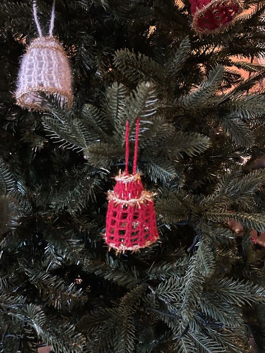 Ornament de Craciun - ingeras sau clopotel - produs artizanal