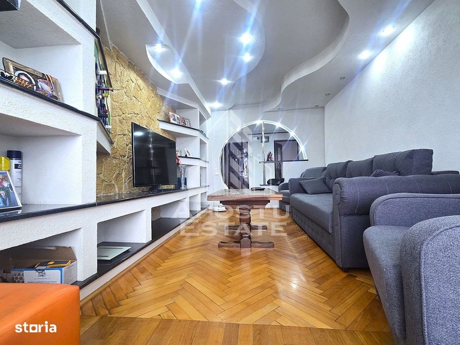 Apartament 3 camere decomandat, etaj 4/4 negociabil