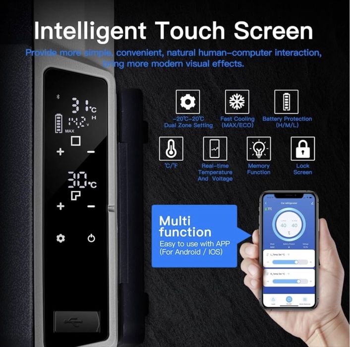 Преносим хладилник AAOBOSI 60л 12/24/220v