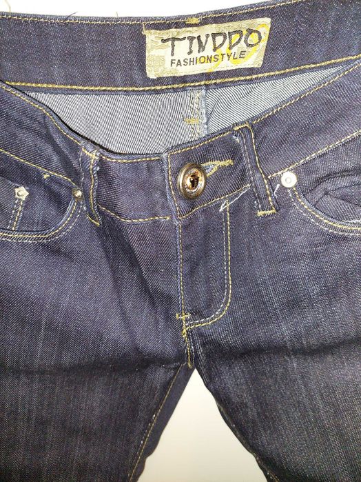 Blugi/jeans Tinddo cu fir auriu TRANSPORT GRATUIT
