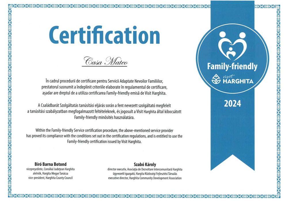 Cazare - Casa Mateo Toplița