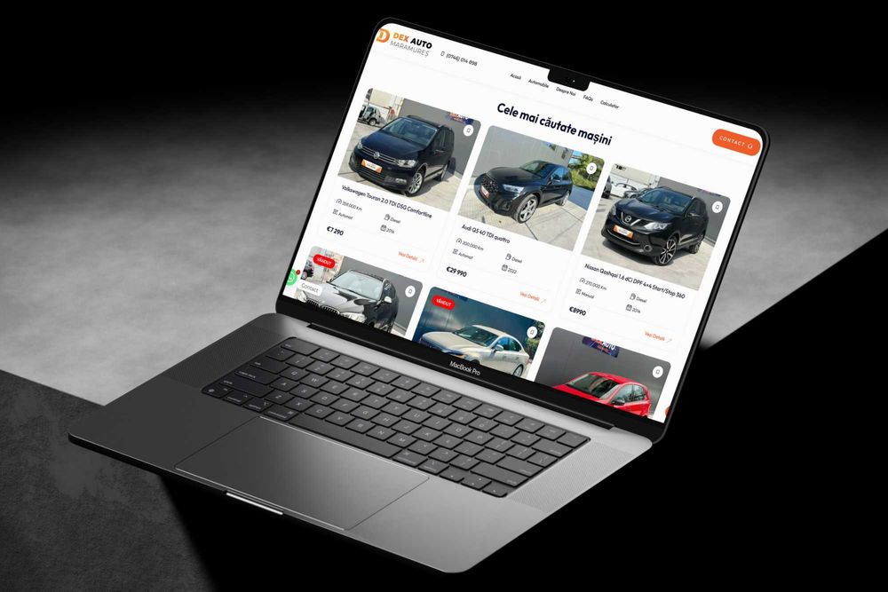 Site pentru Parc Auto | Atrage Cumpărători din Online