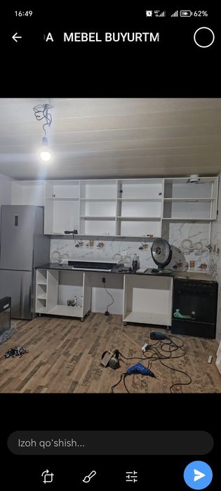 Oshxona mebel buyurtma asosida