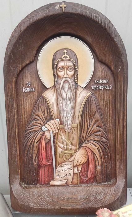 Големи икони медна,дърворезба и голям дървен кръст с броз Исус Христос