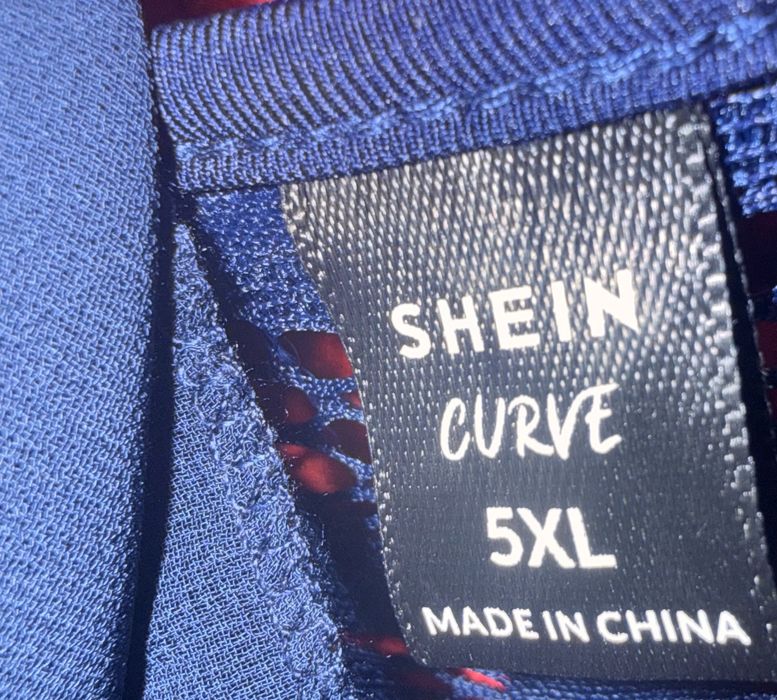 Rochie albastra cu perle, marimea 5XL