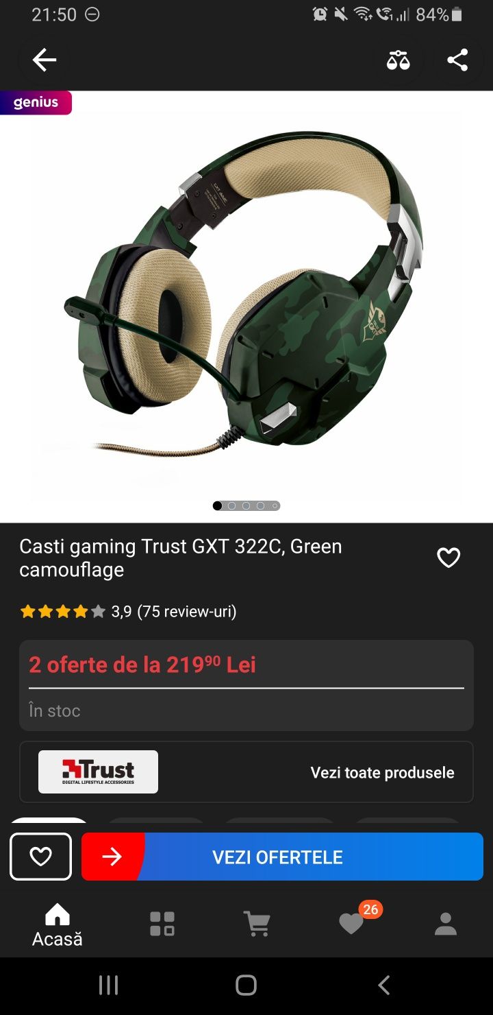 Trust gxt 322c cheap gaming headset green camouflage