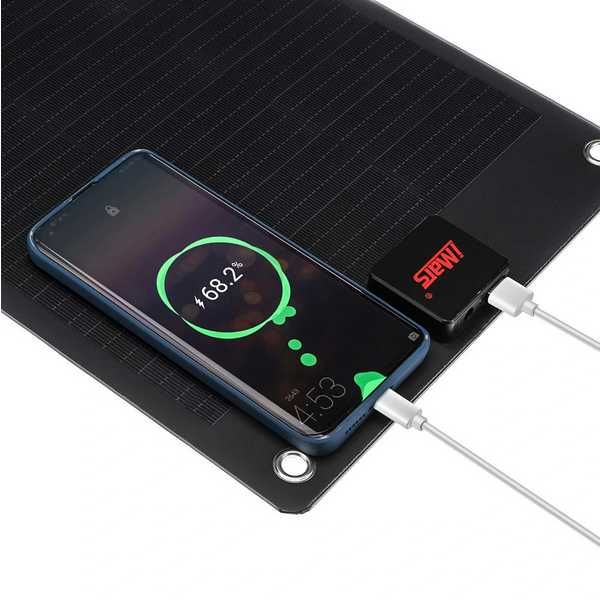 iMars Panou solar flexibil 50W 5V-19V ieșire DC și USB camping monocri