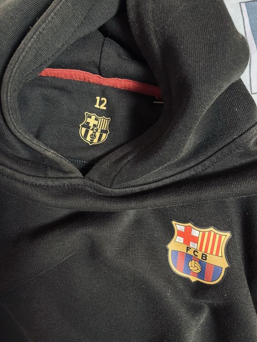 Черен суитчър тренкадис Барса, 12г, FC Barcelona