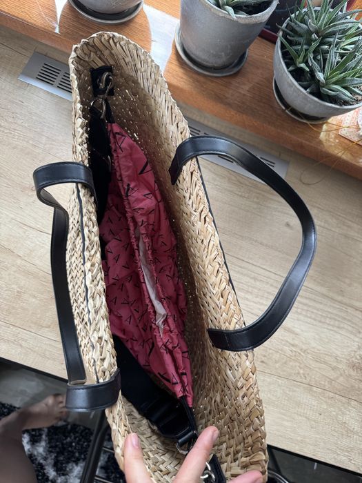 Летняя сумка плетенная