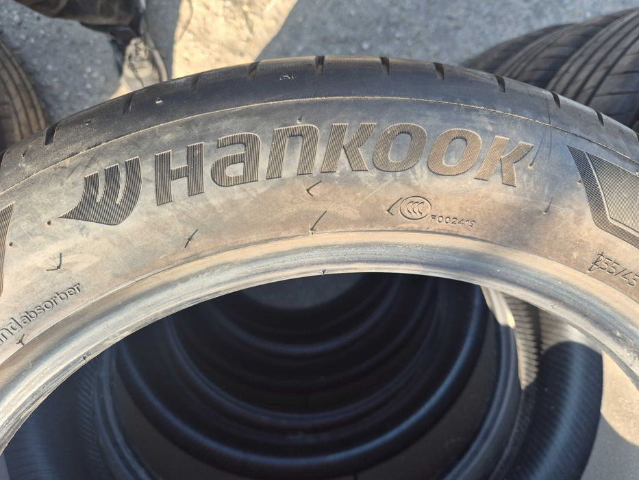 4 Anvelope de VARA - 255/45/19 - HANKOOK - OEM Tesla EV - Stare Foarte BUNA - DOT 2022 !