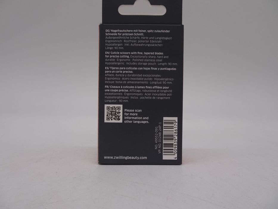 Forfecuta cuticule, inox, 90mm - Zwilling Classic Inox pentru unghii