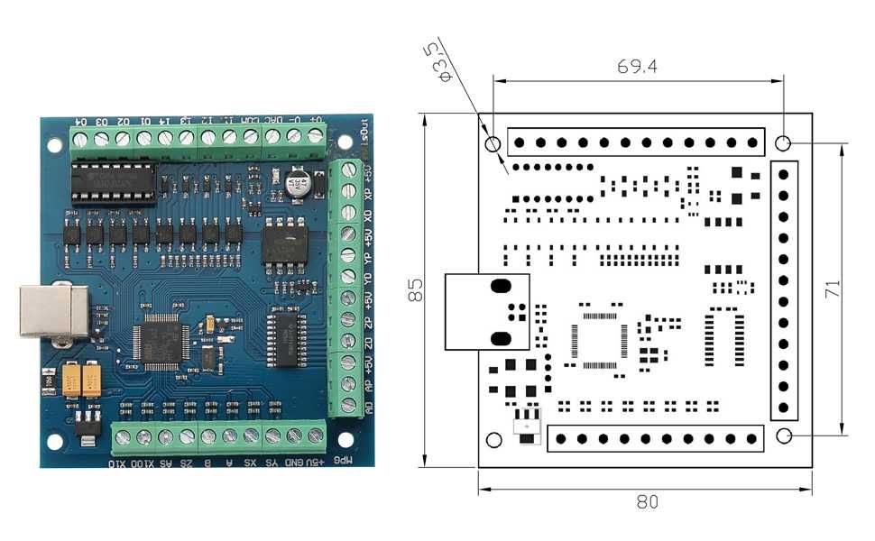 Контроллер Mach3 — USB-плата управления ЧПУ Mach3