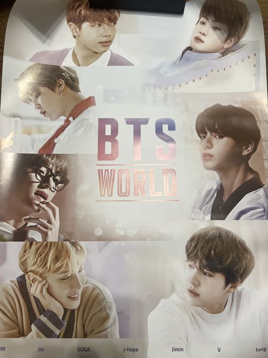 Плакат с участниками бтс bts