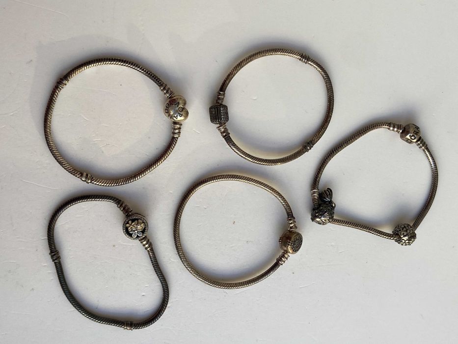 ЛОТ 5 Сребърни гривни Pandora