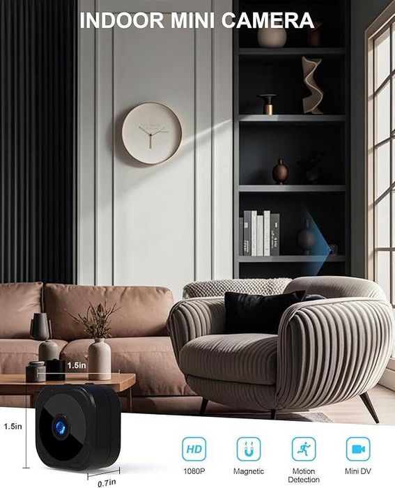 AOBOCAM Мини шпионска скрита камера 1080P HD безжична WiFi