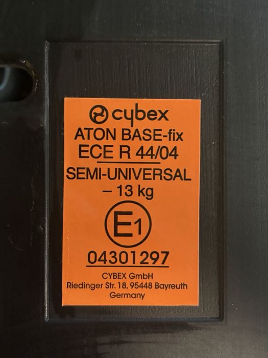 ISOFIX база Cybex Aton Base-Fix 0–13 кг с опорен крак