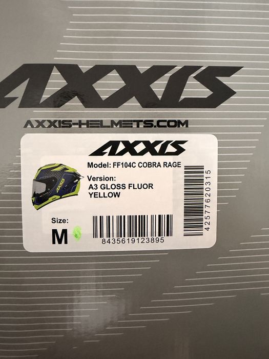 Cască moto AXXIS FF104C Cobra Rage – M – aproape nouă