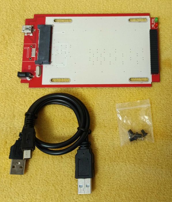 Rack Hard-Disk SSD dual S-ATA IDE 2.5 laptop adaptor transfer USB NOU