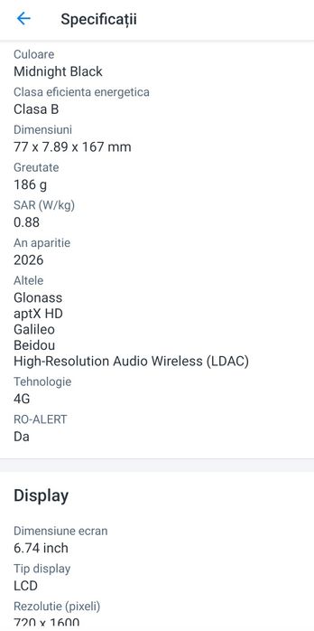 Telefon nou HONOR XC5 Plus